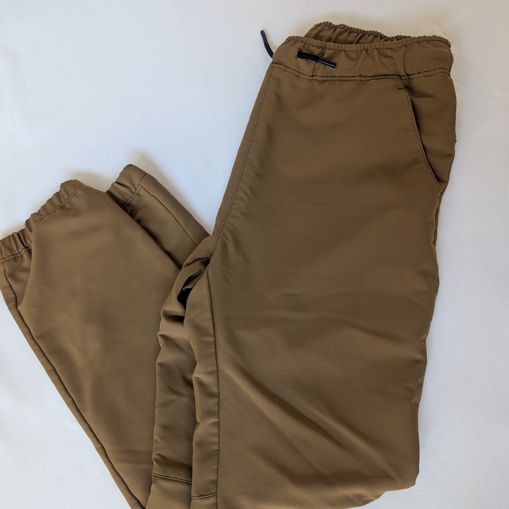 Boys Old Navy Tan Joggers with Elastic Waistband Size 14/16